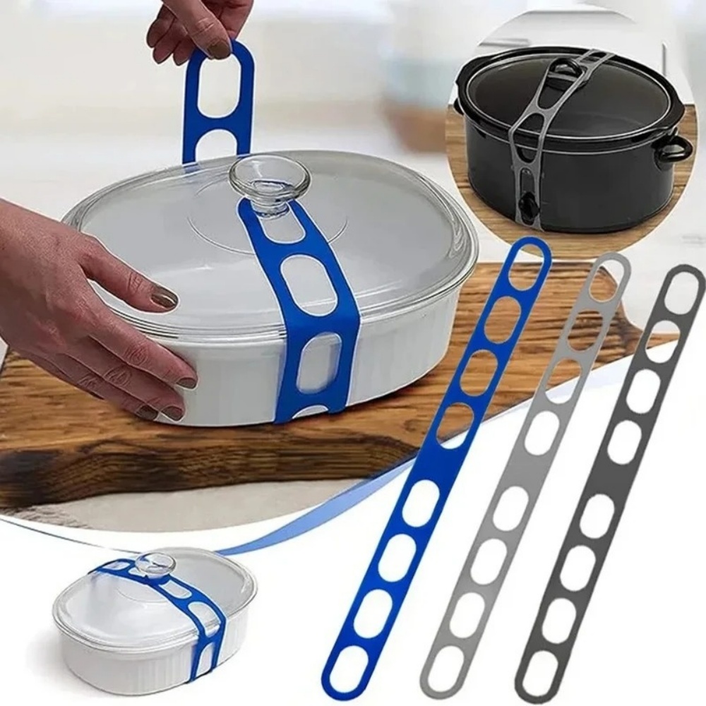 Camping Cooking Organizer - Tali Penahan Tutup Panci Silikon Elastis