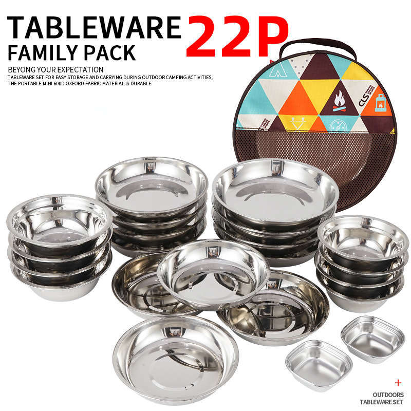 Camping Cooking Dining Set - Set Perlengkapan Makan Portabel untuk Kemah