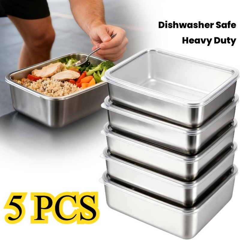 5 Buah Set Wadah Makanan Baja  - Camping Cooking Organizer ulasan dan harga
