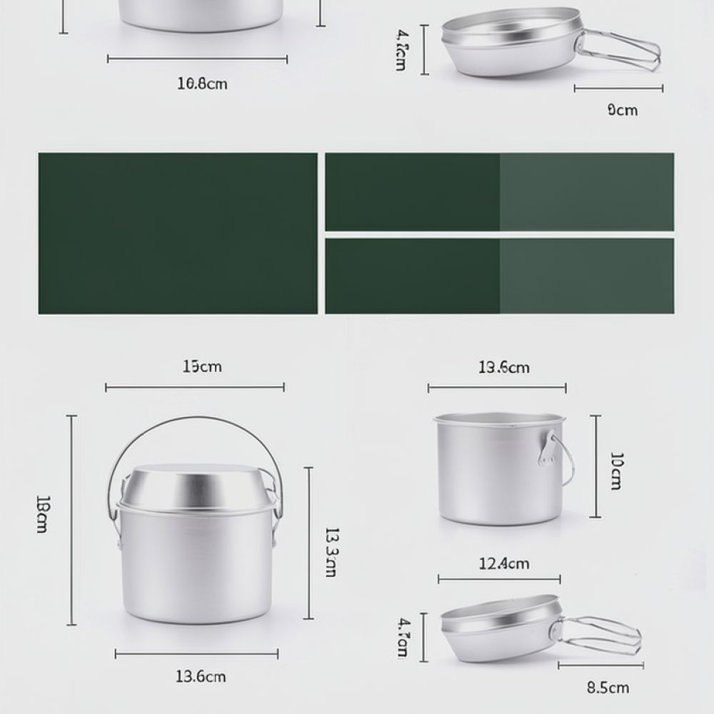 Set Peralatan Masak Portabel d - Camping Cooking Dining Set ulasan dan harga