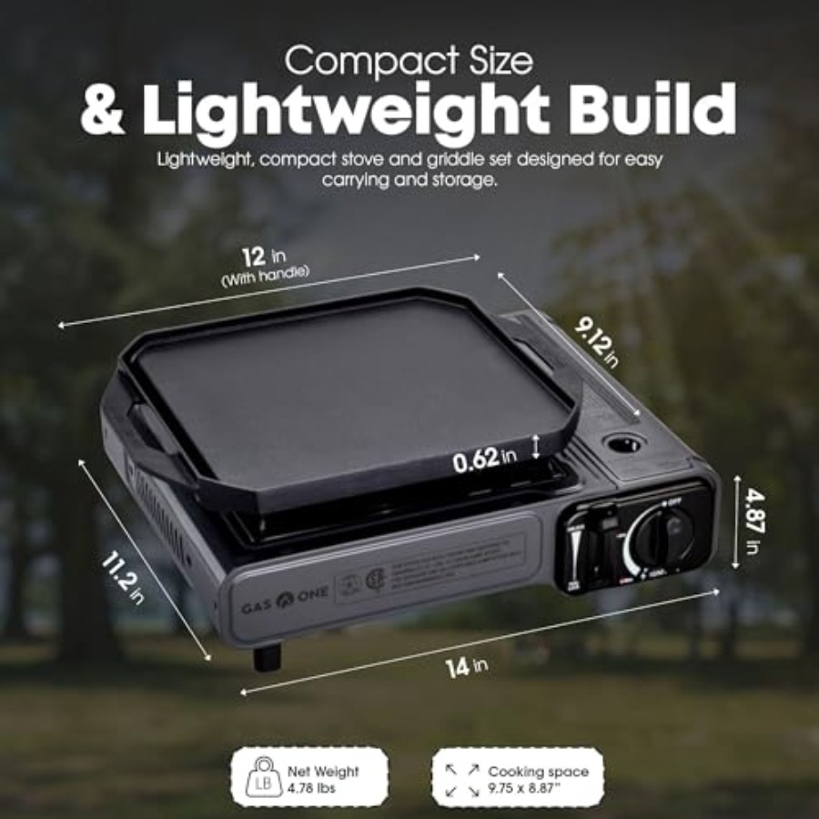 Kompor Gas Butana GasOne GS-10 - Camping Cooking Flat Top ulasan dan harga