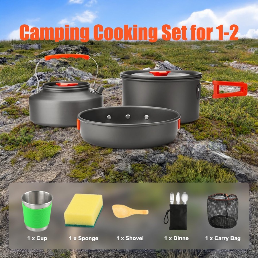 Set Peralatan Masak untuk Berk - Camping Hiking Cooking ulasan dan harga