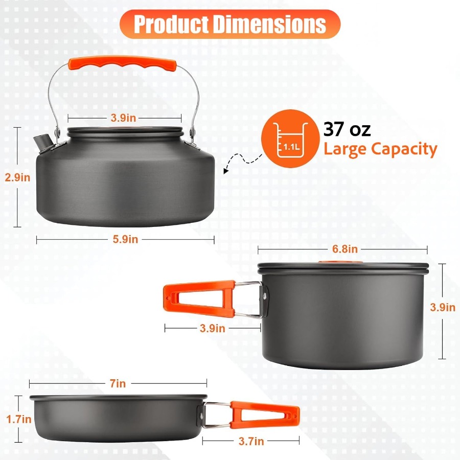 Set Peralatan Masak untuk Berk - Camping Hiking Cooking ulasan dan harga